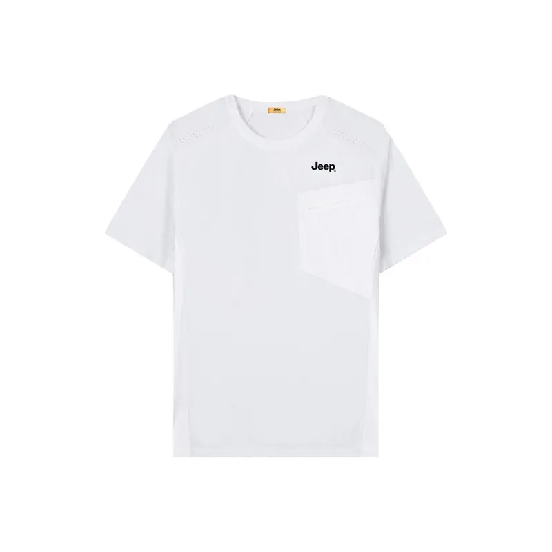 Jeep Fashion Sports Collection Outdoor Casual T Shirt Men's-0