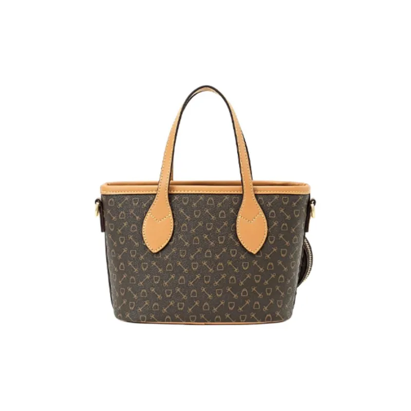 Why Artificial Leather Shoulder Bag, Crossbody Bag, Handbag Trumpets Women's Apricot With Beige/Coffee-16