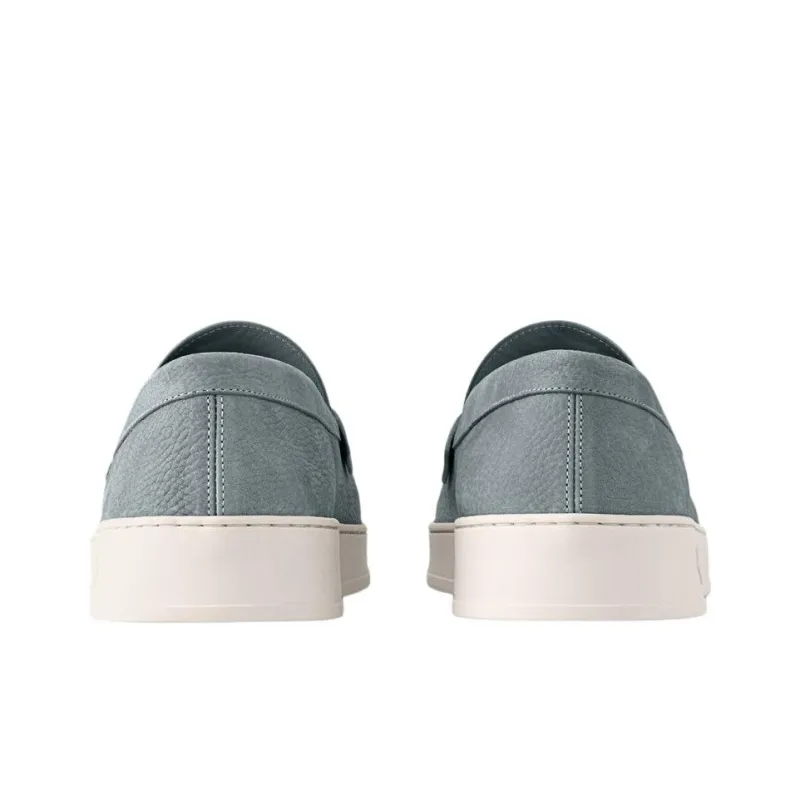 LOUIS VUITTON Resort Loafers Men's Gray Green-4