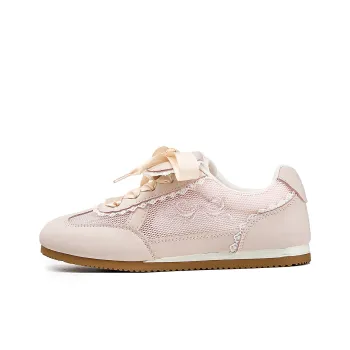 La Chapelle Anti Slip And Wear Resistant Rebound Breathable Low Top Casual Shoes Women's Pink