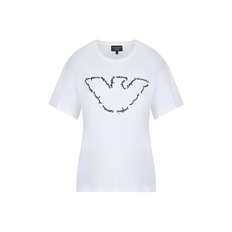 EMPORIO ARMANI FW22 Regular T Shirt Women's White-0