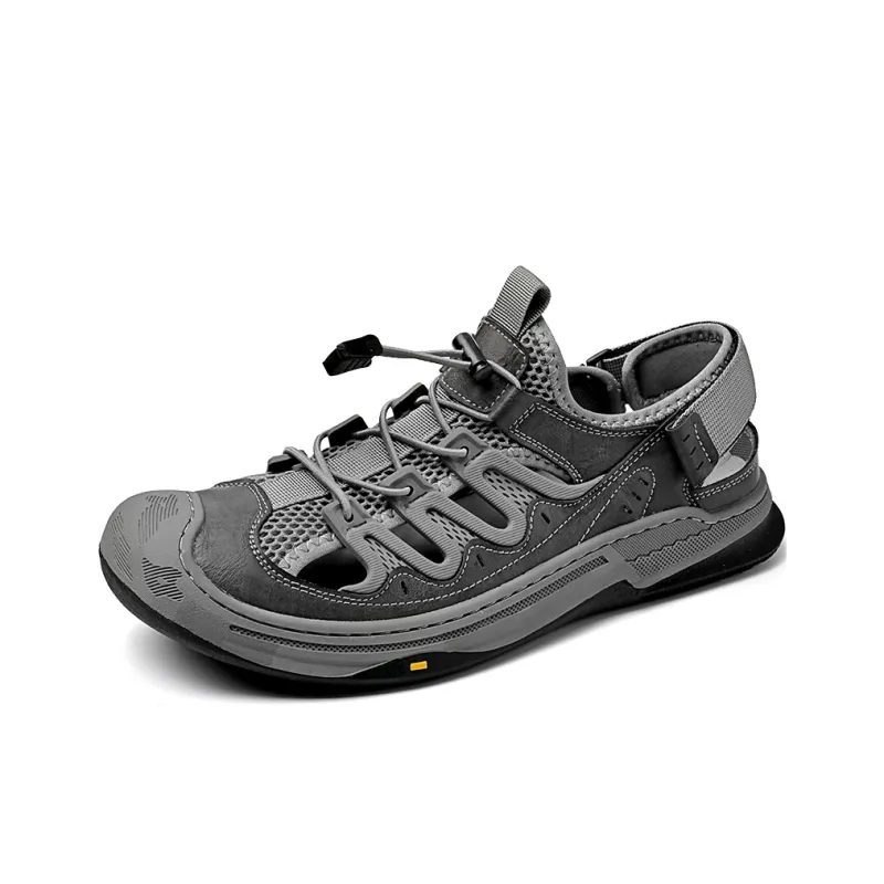 TELENT Breathable Cushioning River Trekking Shoes Men's Gray-1