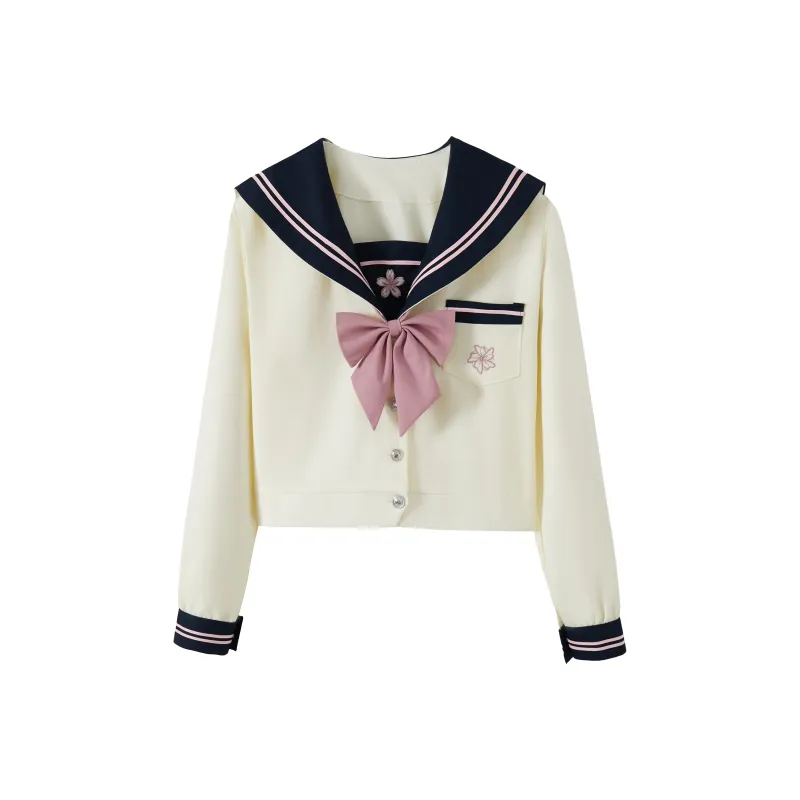 KAZAN Uniforms Women's Long-Sleeved Ecru-4