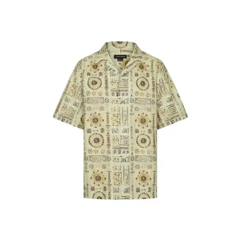 URBAN REVIVO Shirts Men Khaki Print