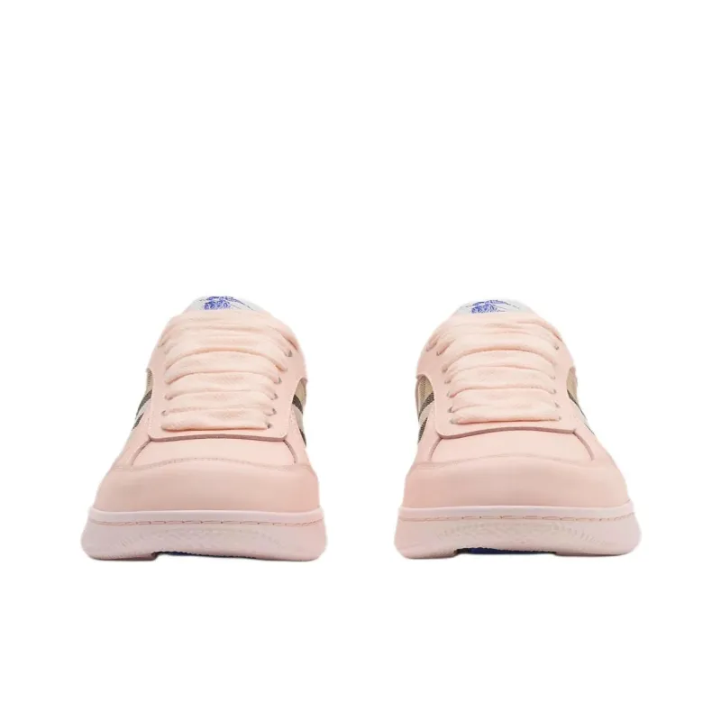 Burberry Terrace Low Top Skateboard Shoes Women's Pink-2