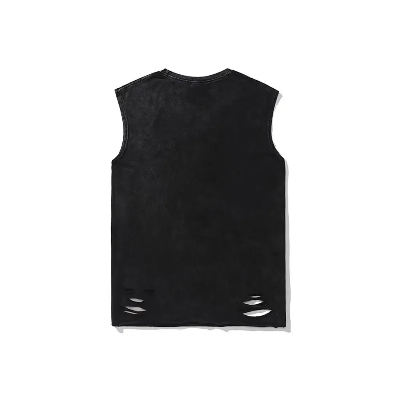 LUYUSHANYU Tank Tops Women's Washed Black-1