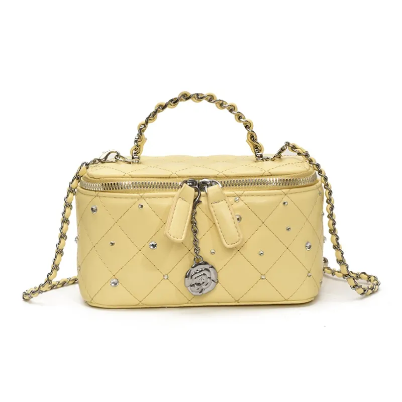Homeboisportclub PU Box Bag, One Shoulder Handbag Women's Multicolor-4