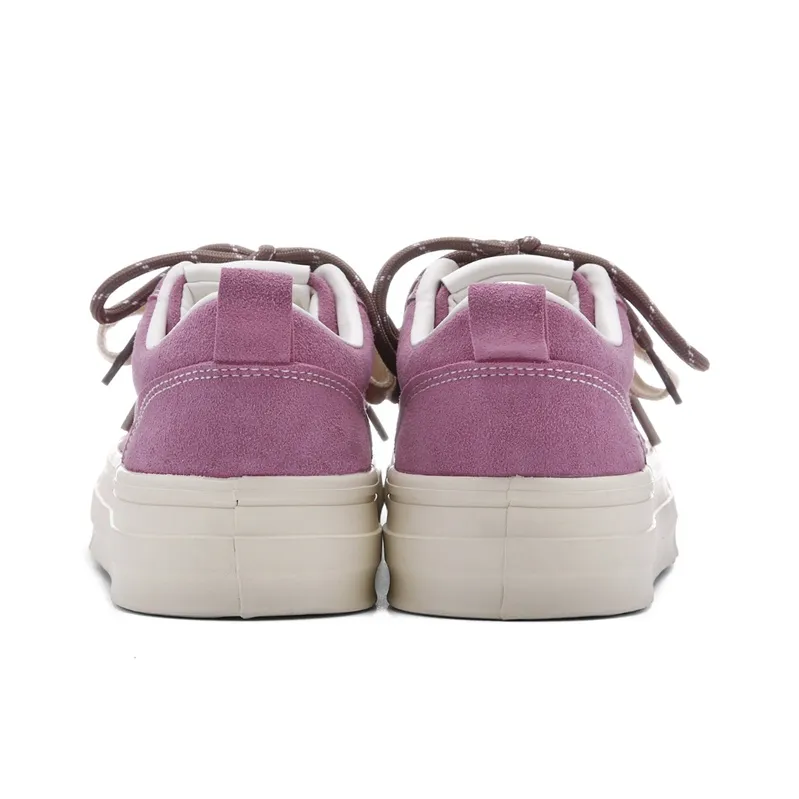 Ordifen Low Top Skateboard Shoes Women's Rose Red-3