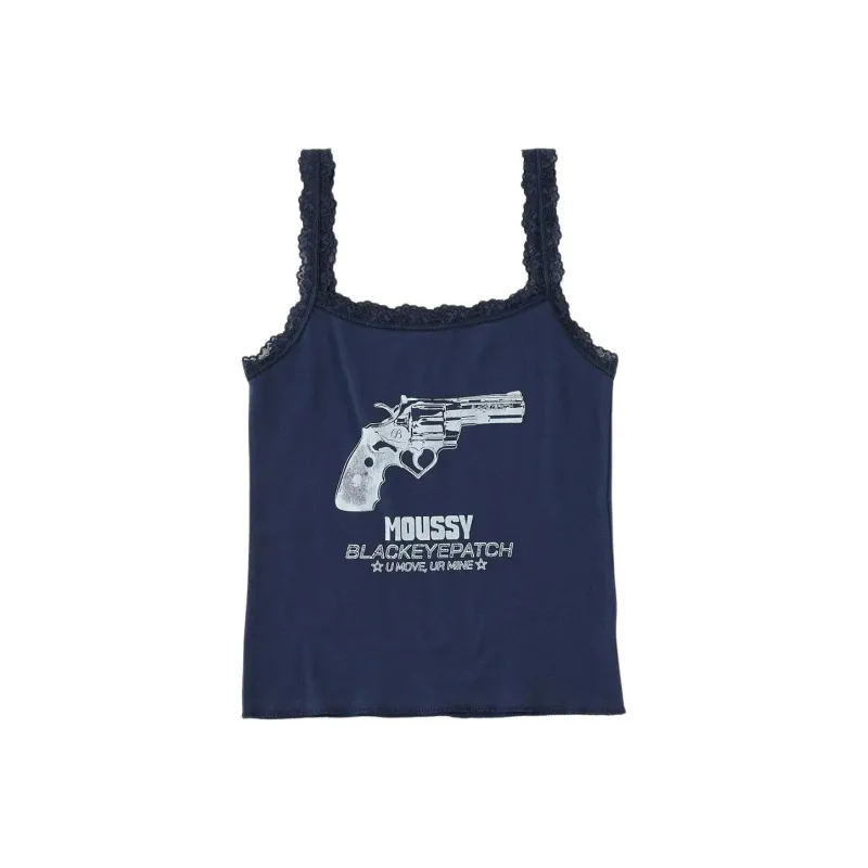 MOUSSY BlackEyePatch Co brand Tank Tops Women's-2