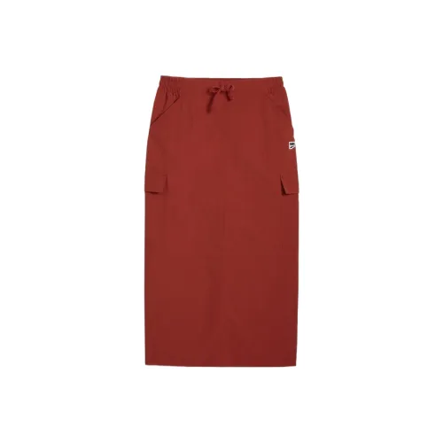 PUMA DOWNTOWN Casual Long Skirt Women's Red