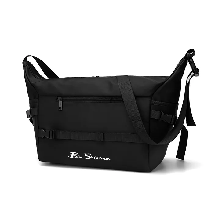 BEN SHERMAN Nylon Shoulder Bag Men's Black-3