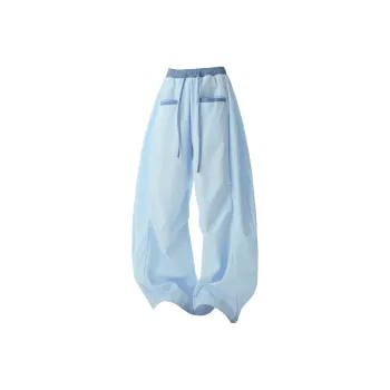 SCRM Casual Pants Unisex Light Blue