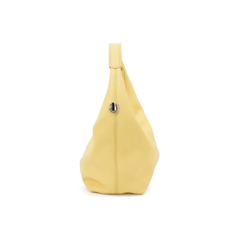 VENOF Top Grain Cow Leather Dumpling Underarm Shoulder Bag Women's Multicolor-18
