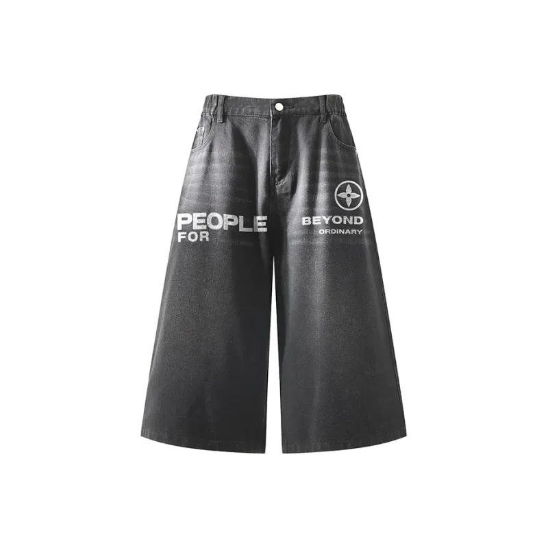 FAX FOR FMACM Denim Shorts Unisex-2