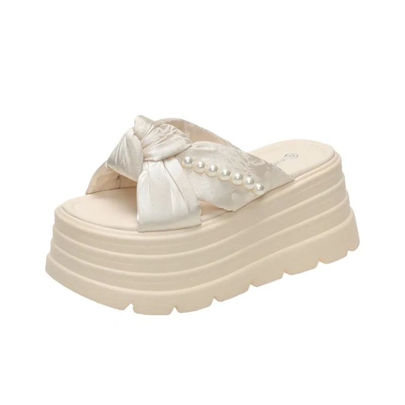 WOXXXN Slide Slippers Women's Black, Beige, Green-0