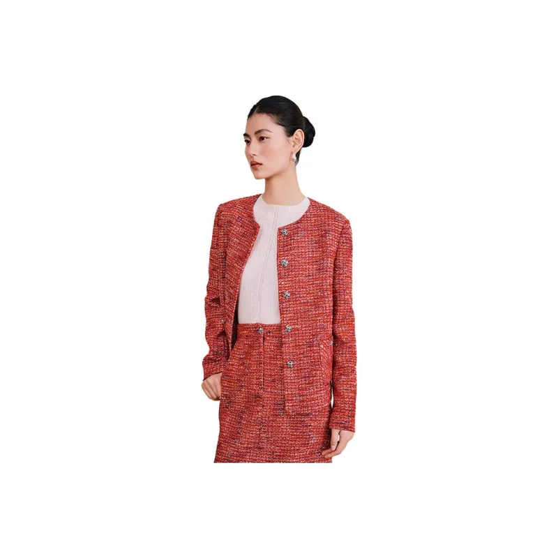 Yiner Jackets Women's China Red-0