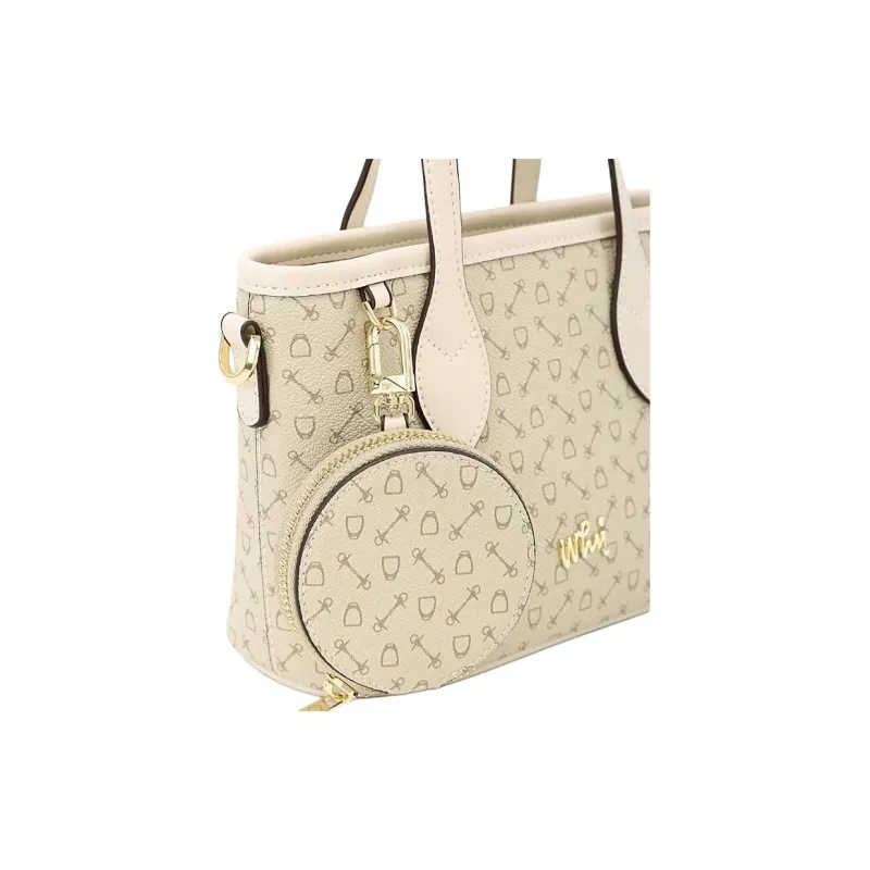 Why Artificial Leather Shoulder Bag, Crossbody Bag, Handbag Trumpets Women's Apricot With Beige/Coffee-10