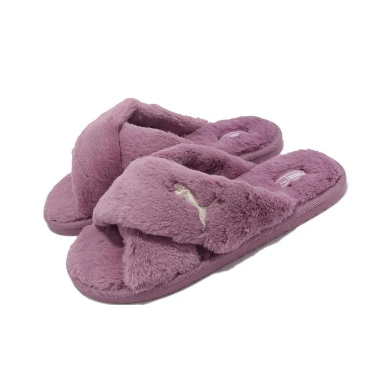 PUMA Fluff X EVA Slip Resistant Abrasion Resistant Slide Slippers Women's Purple-2