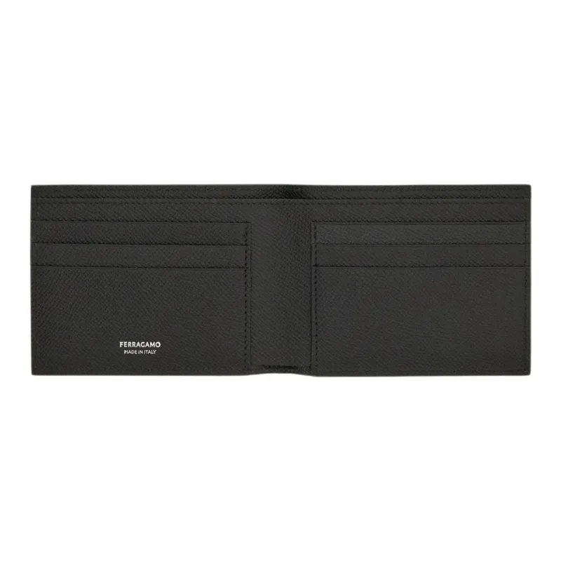 FERRAGAMO GANCINI Cow Leather Wallet Men's Moss Green-3