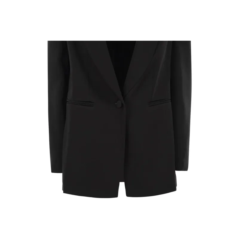MaxMara Studio Galazia Single Breasted Tailored Blazer-4