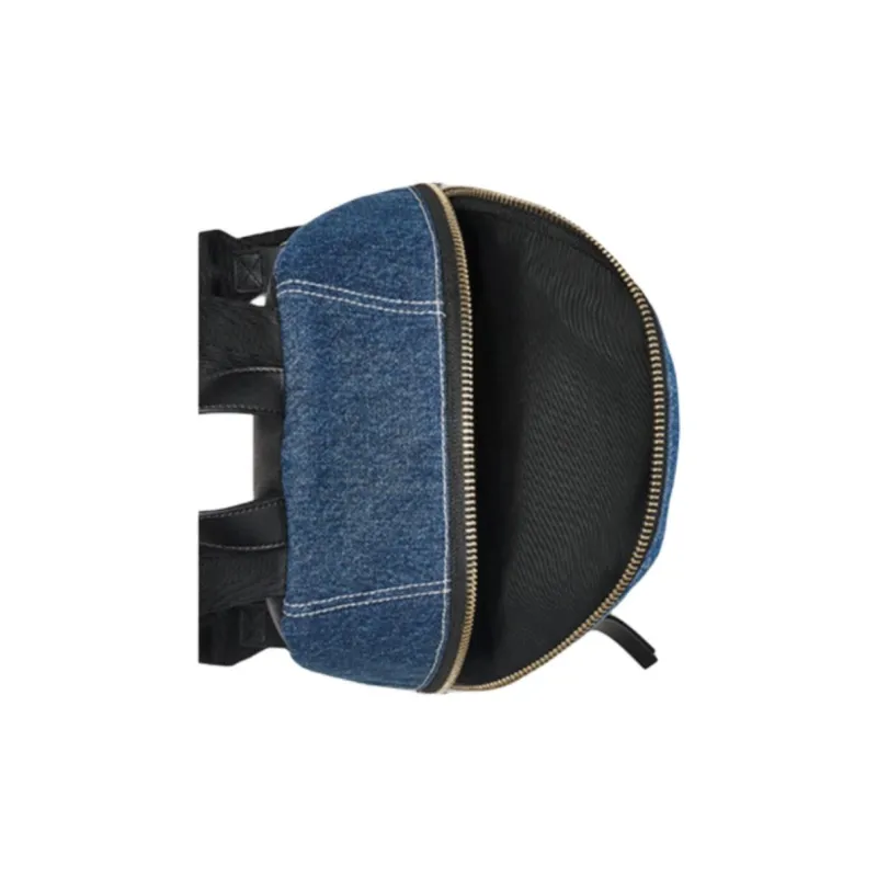 MARC JACOBS Fabric Backpack Medium Size Unisex Blue & Black-3