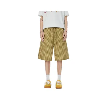 PVPVPV Casual Shorts Unisex Yellow