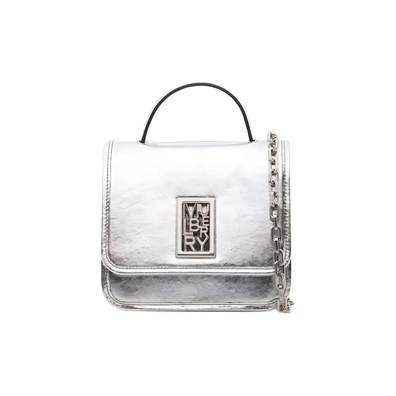 Mulberry Calfskin Handbag Women's Silver-0