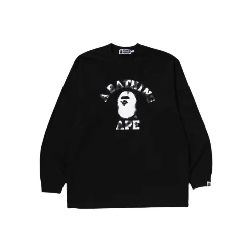 A BATHING APE Crossbone College L/S Tee