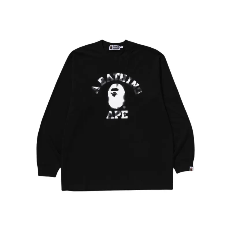 Bape Ape Crossbone College L/S Tee-0