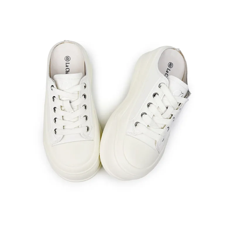 La Chapelle Slip Resistant Closed Toe Slippers Women's White-1