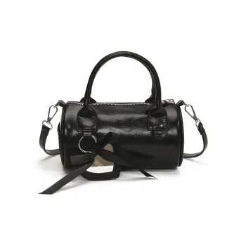 Meow In The Grass PU One Shoulder Handbag Women's Black/Silver/Green/White
