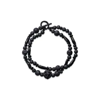 Cuud Volcanic Stone Bracelets Men's