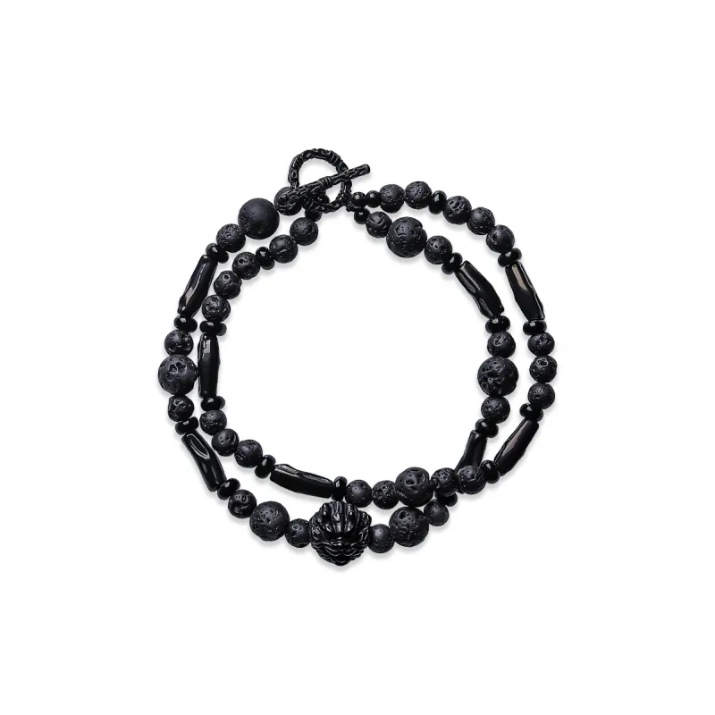 Cuud Volcanic Stone Bracelets Men's-0