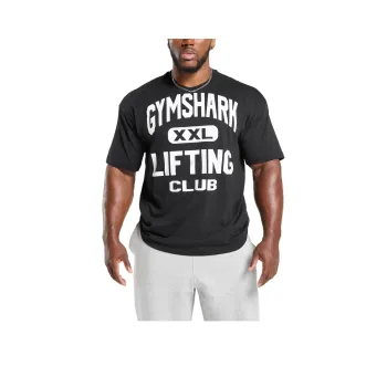 GYMSHARK XXL Graphic T Shirt Men's Black