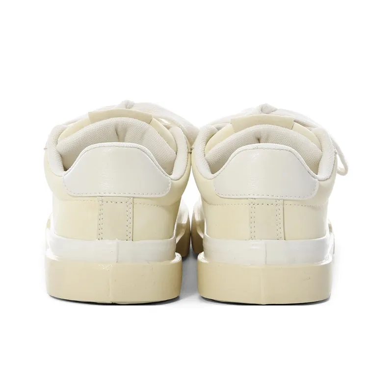 The New Age Family Low Top Skateboard Shoes Women's Light Yellow-3