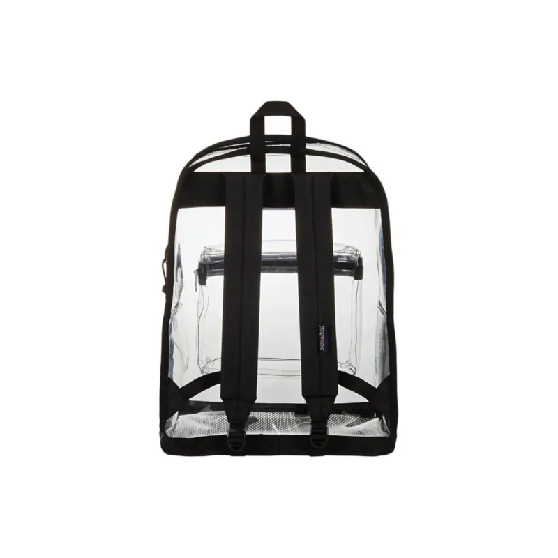 JanSport Recycled Materials Backpack Unisex Transparent & Black-3