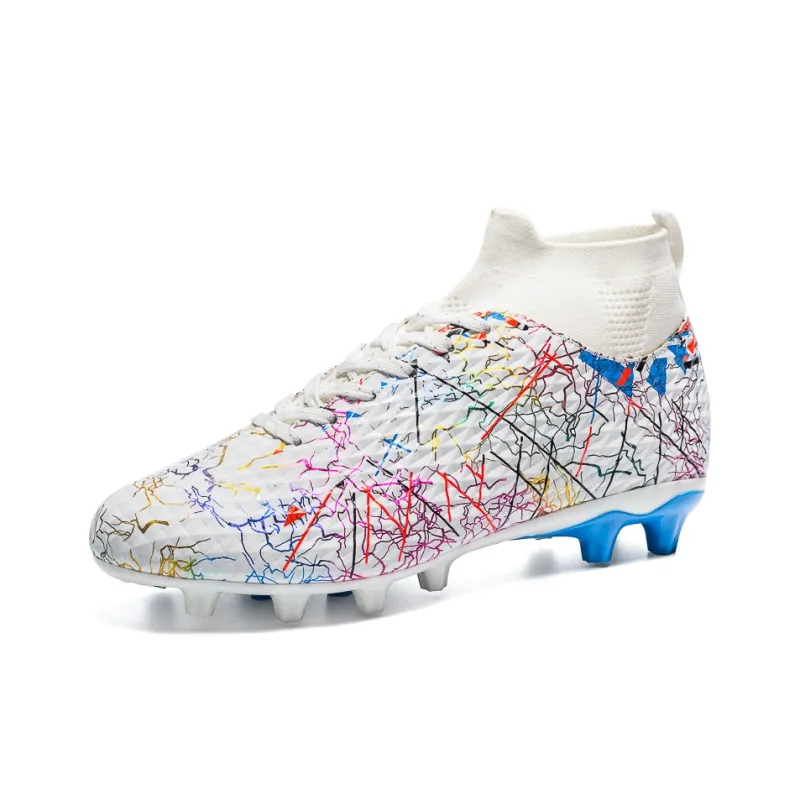 Sportful Soccer Shoes Men Low Top Daytime Blue Long Studs/Black Neon Green Long Studs/Blue Neon Green Long Studs-1