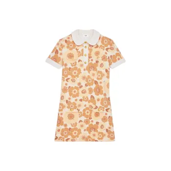 CELINE Short Sleeved Dress Women's Orange