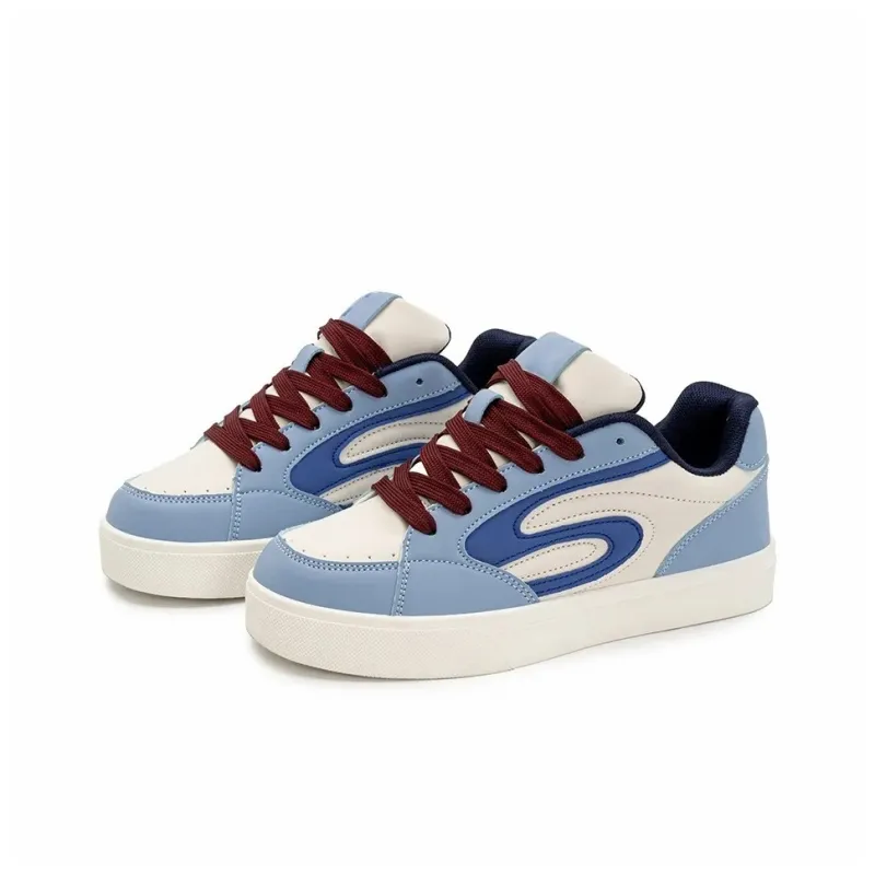 OAOQ Slip Resistant Cushioning Abrasion Resistant Lightweight Breathable Low Top Skateboard Shoes Unisex-2