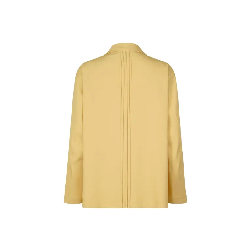 ISSEY MIYAKE SS25 Business Suit Coat Men's Light Yellow-1