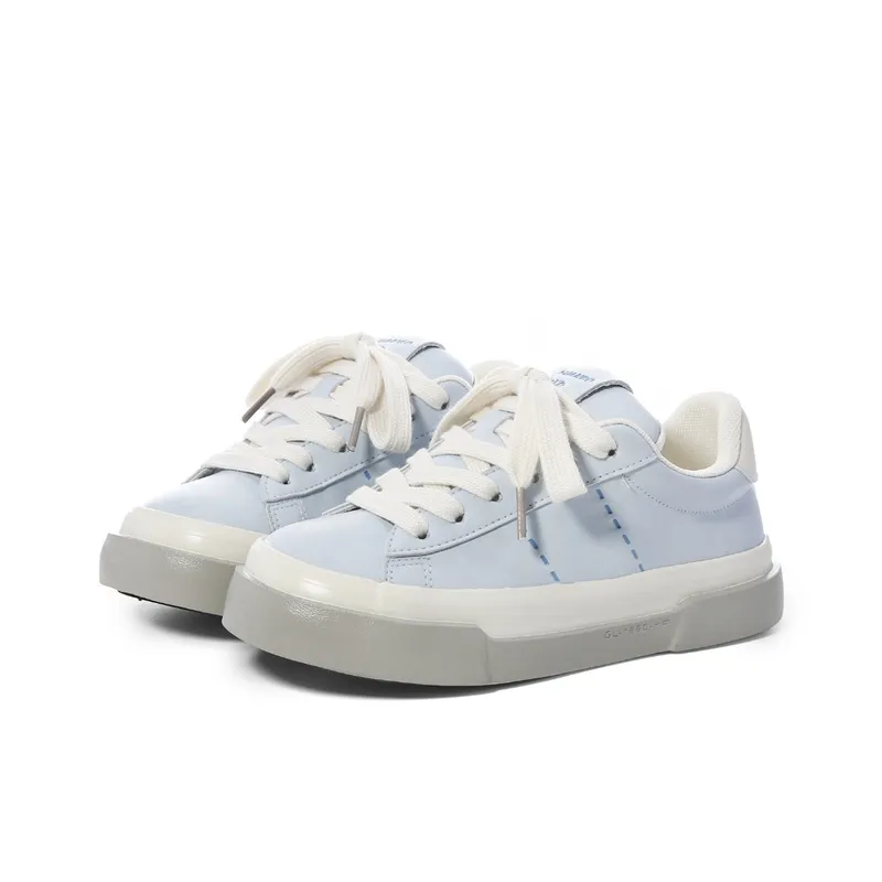 The New Age Family Low Top Skateboard Shoes Women's Light Blue-1