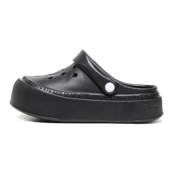 XGGC Summer Eva Closed Toe Mules Platform Height Increasing Squashy And Bouncy Feeling Slippers Soft Sole Casual Clogs