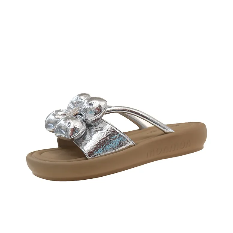 AJPAP Rubber Sole Rhinestone Slide Slippers Women's-7