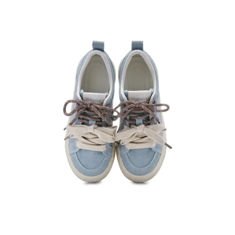 Ordifen Low Top Skateboard Shoes Women's Light Blue-2