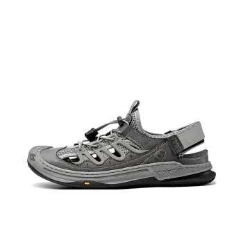 TELENT Breathable Cushioning River Trekking Shoes Men's Gray