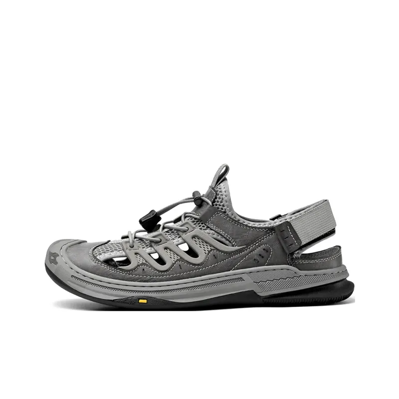 TELENT Breathable Cushioning River Trekking Shoes Men's Gray-0