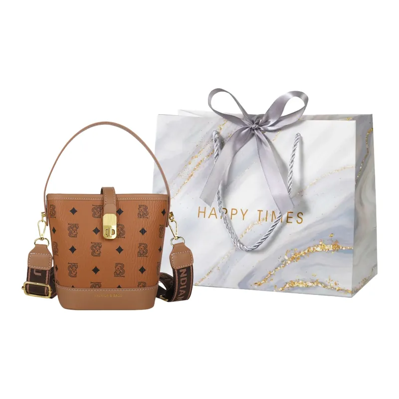 Miss Angel PU Bucket Bag, Crossbody Handbag Women's Multicolor-18