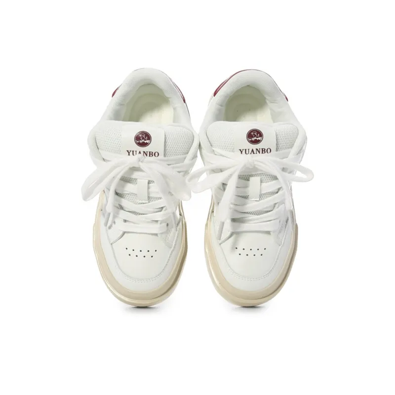 The New Age Family Low Top Skateboard Shoes Women's White-2