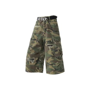 JASONWOOD Denim Shorts Unisex Camouflage