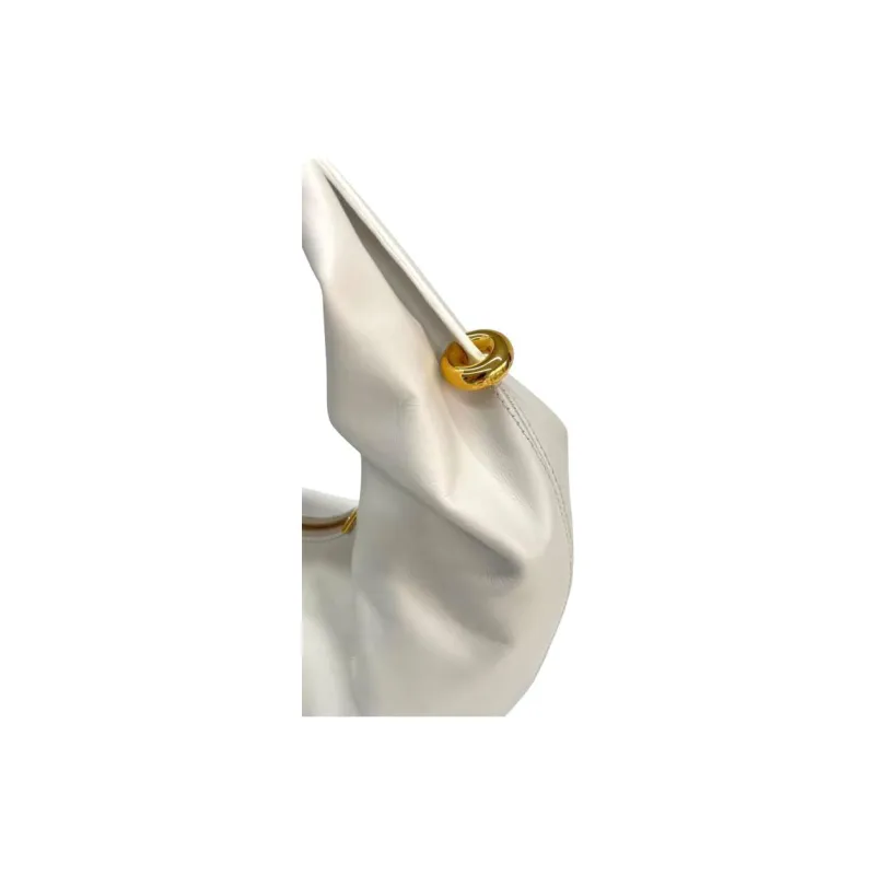 Furla Leather One Shoulder Handbag Tubas Women's White-3